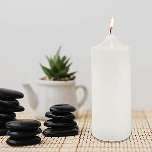 Super Z Unscented Pillar Candles for Weddings and Home Decoration