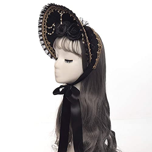 COSDREAMER Victorian Lace Flowers Sun Hat for Girls & Women