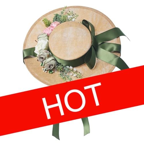 COSDREAMER Victorian Style Sun Hat for Women and Girls