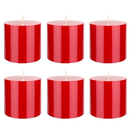 Premium White Unscented Pillar Candle, 3x3 Inch, Home Décor and Weddings