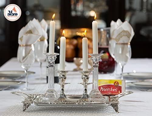 Ner Mitzvah Classic White 4-Inch Candles - 72 Pack for Shabbat and Beyond