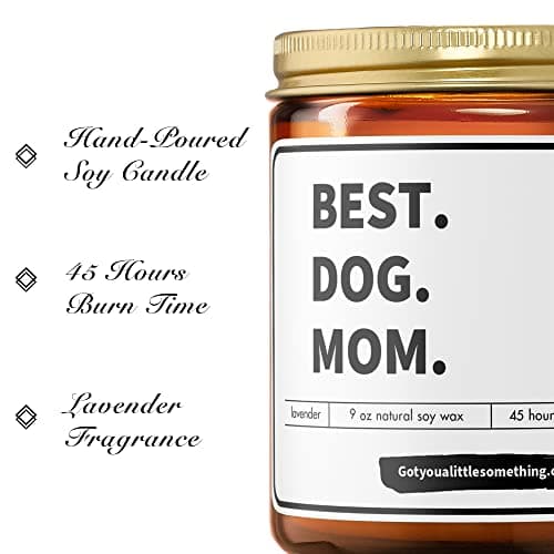 Dog Mom Gifts for Women - Dog Lover Candle