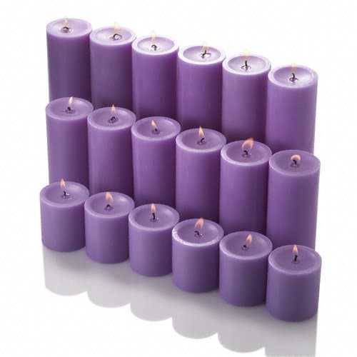 36 Black Pillar Candles for Richland Customers