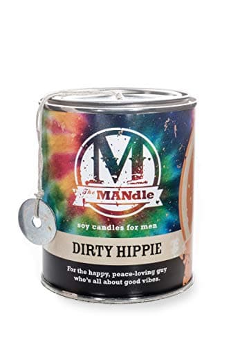 Eco Candle Co. Mandle Soy Candle - Dirty Hippie, 15 oz, 100% Soy Wax