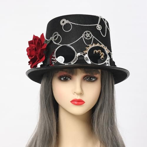 BLESSUME Steampunk Top Hat for Halloween Party