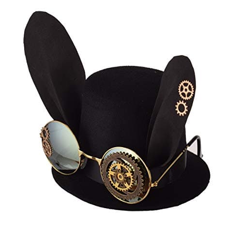 GRACEART Steampunk Mini Top Hat for Women's Costumes