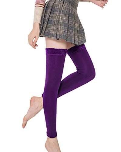Women's Winter Over Knee Fleece-Lined Leg Warmers