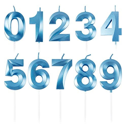 BEAN LIEVE Number Birthday Candles (Champagne Gold)