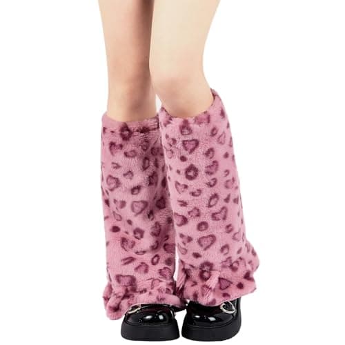 Zando Women's Soft Fur Leg Warmers Fluffy Boot Cuffs for Winter