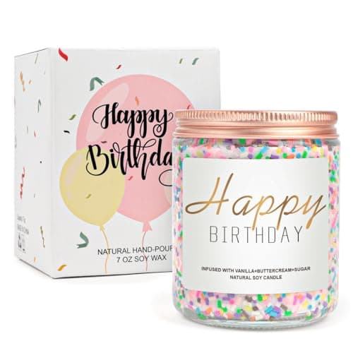 Vanilla Cream Birthday Candle for Women