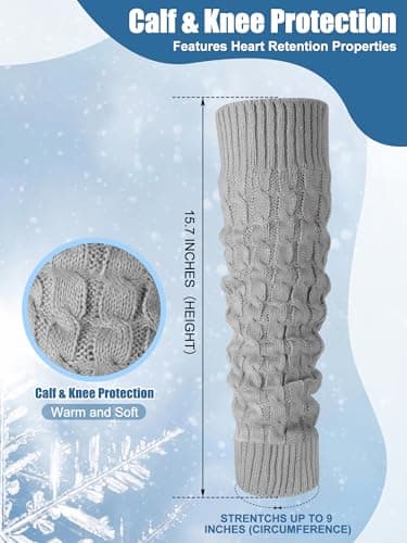 Shihanee Women's Fleece Lined Leg Warmers for Everyday Wear and Skating