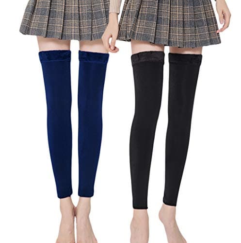 Women's Winter Over Knee Fleece-Lined Leg Warmers
