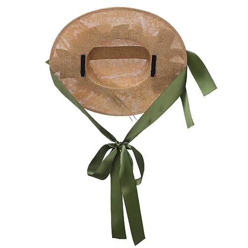 COSDREAMER Victorian Floral Flat Hat for Women and Girls