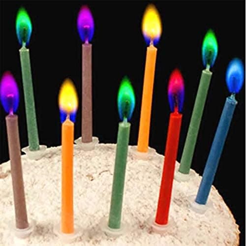 Happy Birthday Cake Candles with Colorful Holders for Magical Celebrations (12)