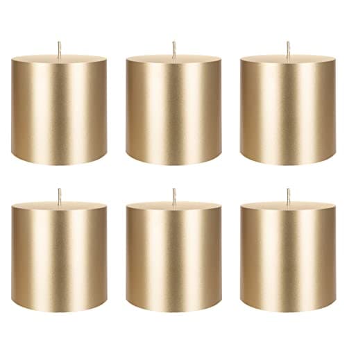 Premium White Unscented Pillar Candle, 3x3 Inch, Home Décor and Weddings