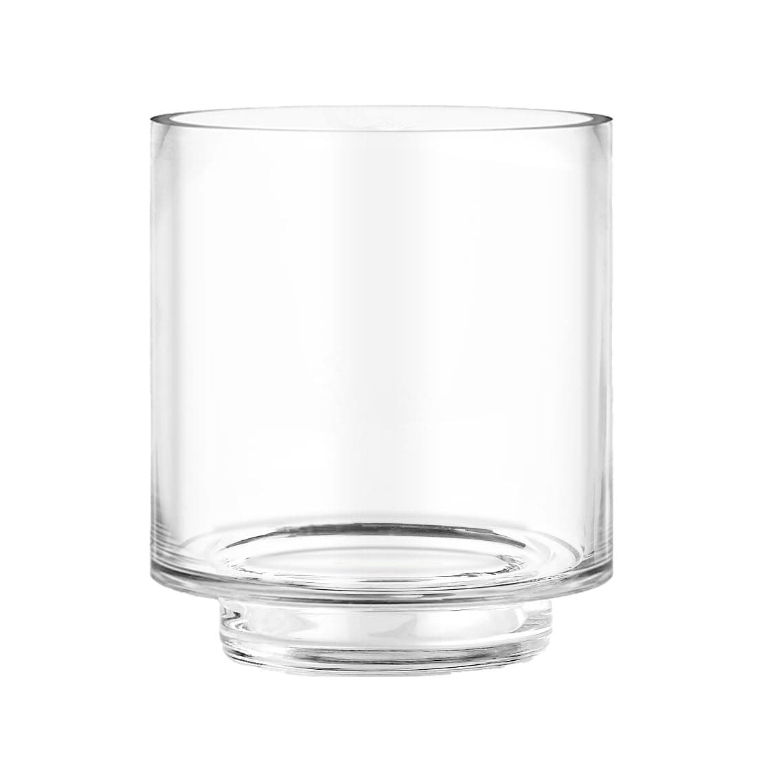 CYS EXCEL Clear Glass Hurricane Candle Holder for Pillar Candles, 6.5" Height