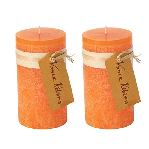 Sullivans Vance Kitira 6-Inch Off-White Unscented Pillar Candles Set of 2