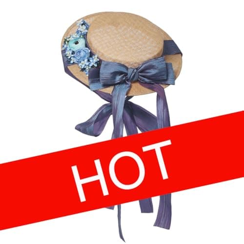 COSDREAMER Victorian Style Sun Hat for Women and Girls