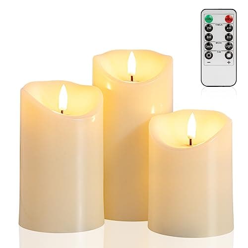 Angelloong Flickering Flameless Candles with Remote Timed Home Decor