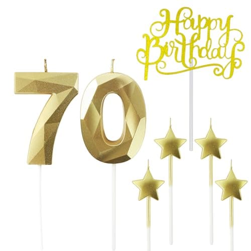 Personalized 3D Diamond Shaped Birthday Candles