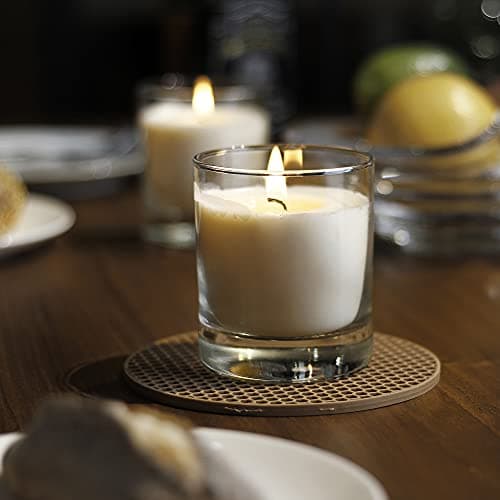 10oz Old-Fashioned Whiskey Glass 8oz Soy Wax Jar Candle, 35hr Long Burn