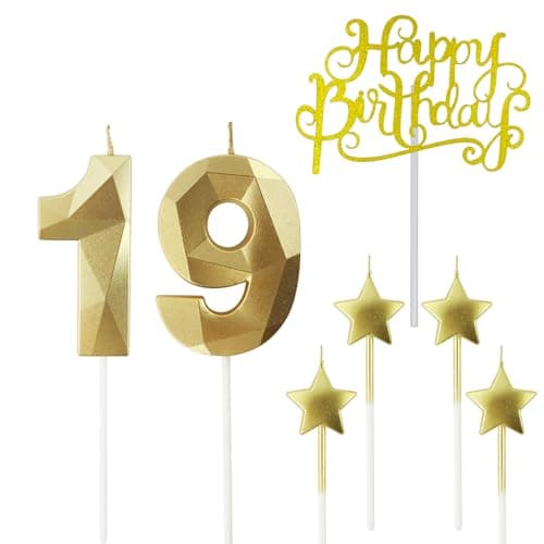 Personalized 3D Diamond Shaped Birthday Candles