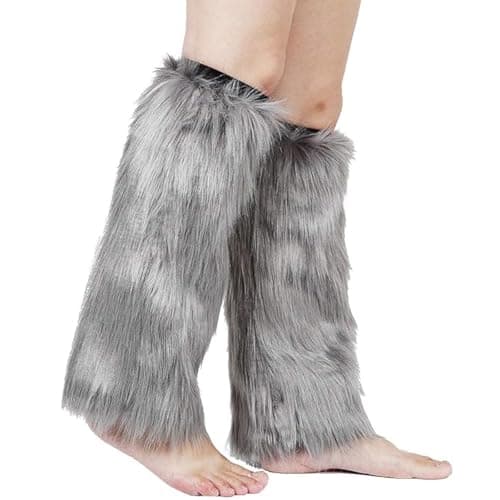 Barelove Women's Faux Fur Leg Warmers