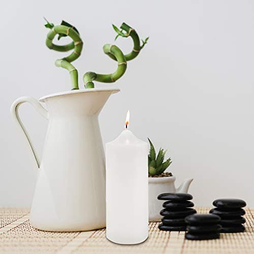 Super Z Unscented Pillar Candles for Weddings and Home Decoration