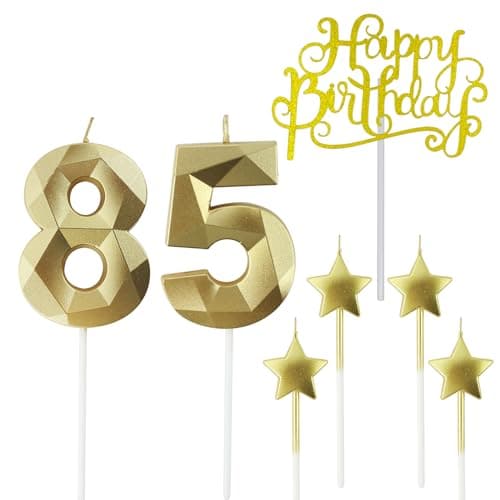 Personalized 3D Diamond Shaped Birthday Candles