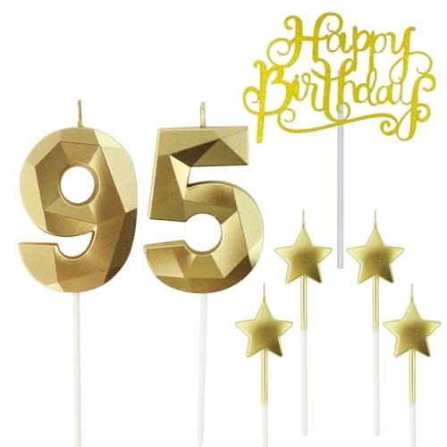 Personalized 3D Diamond Shaped Birthday Candles