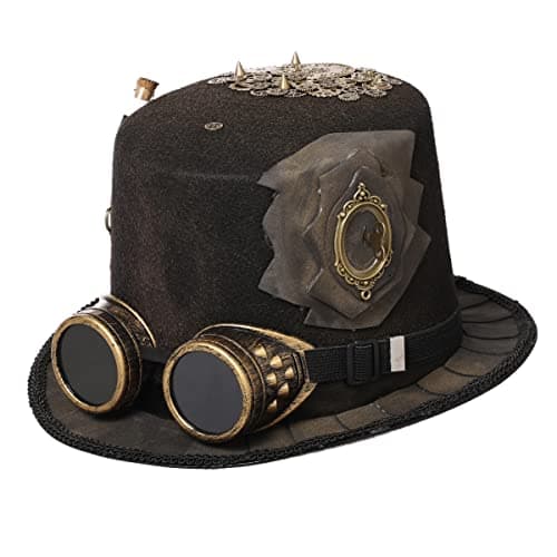 BLESSUME Steampunk Top Hat for Halloween Party