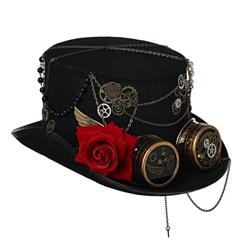 BLESSUME Steampunk Top Hat for Halloween Party