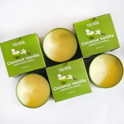 Nag Champa 5oz Soy Candle - Natural Organic Aromatherapy for Home - Velas Aromáticas