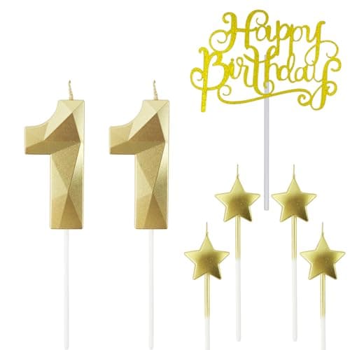 Personalized 3D Diamond Shaped Birthday Candles
