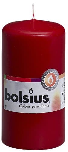 BOLSIUS White Pillar Candle - 115 Hours Burn Time, Premium Quality