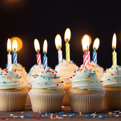 MTLEE Spiral Birthday Candles 4 Color, 288 Pcs for Cake Decorations