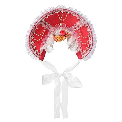 COSDREAMER Victorian Lace Flowers Sun Hat for Girls & Women