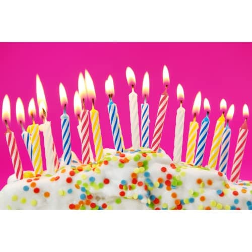 Kole Imports Relighting Birthday Candles - Colorful & Sparkling for Parties - 24 Count x 2 Pack