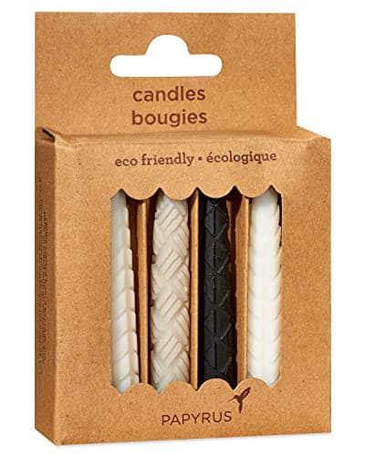 Papyrus Black & White Birthday Candles (12-Count)