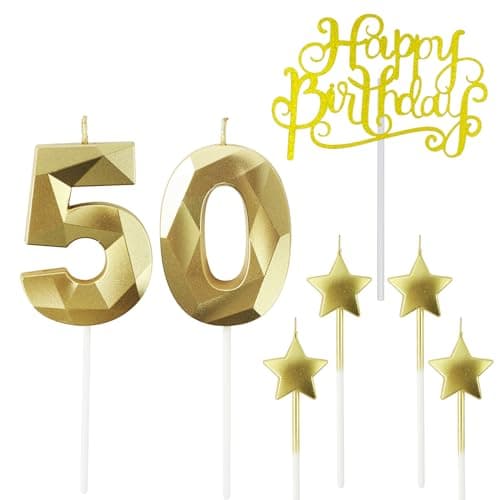 Personalized 3D Diamond Shaped Birthday Candles
