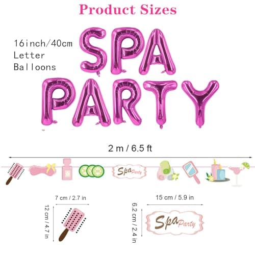 Spa Party Supplies for Girls Spa Day Theme