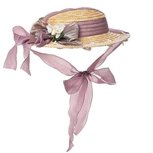 COSDREAMER Victorian Style Sun Hat for Women and Girls