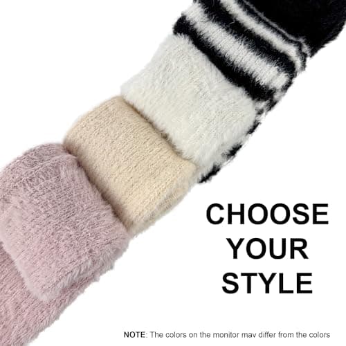 NiceACSRise Long Wool Knit Leg Warmers for Women - Ballet, Ice Skating & Dance