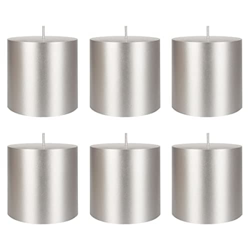 Premium White Unscented Pillar Candle, 3x3 Inch, Home Décor and Weddings
