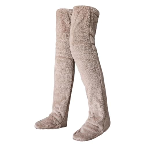 Zsedrut Winter Warm Over Knee Long Socks for Women Sleeping Leg Warmers