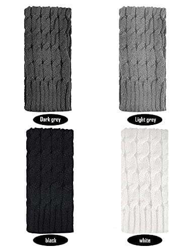 Geyoga Women's Long Winter Leg Warmers Cable Knit Boot Socks