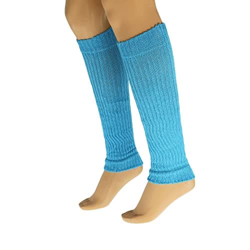 American-Made AWS Women's Retro Knitted Cotton Leg Warmers Soft & Stretchy