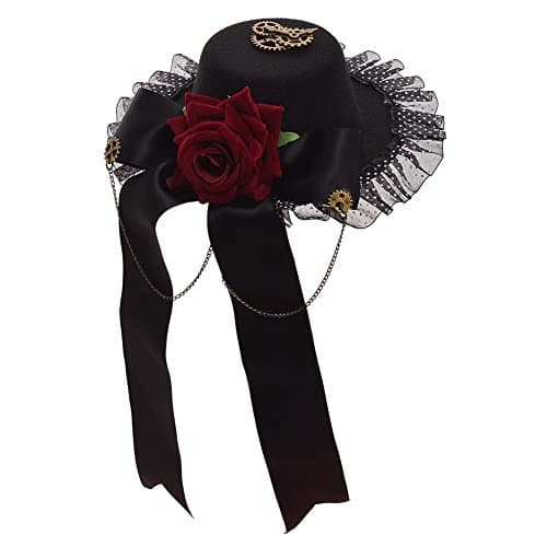 GRACEART Steampunk Mini Top Hat for Women's Costumes