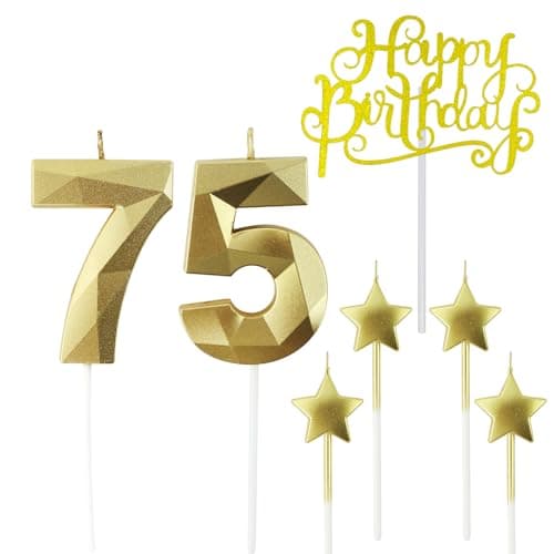 Personalized 3D Diamond Shaped Birthday Candles