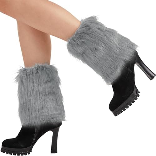Nanxson Women's Fur Leg Warmers Cover Sleeves Winter TTW0071